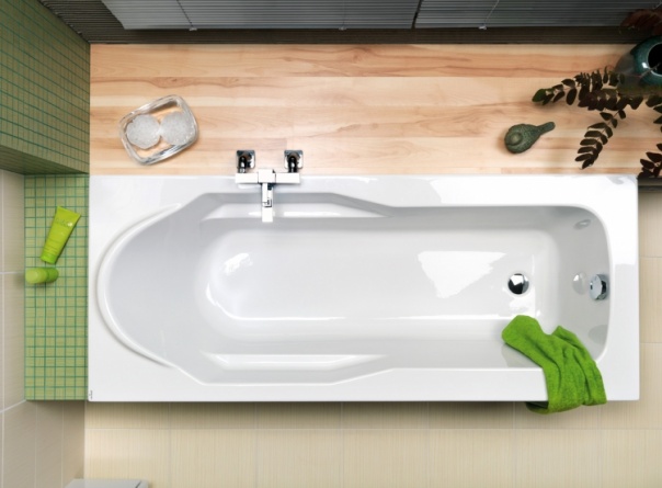 Акриловая ванна Cersanit Santana 170 ультра белый (без панели, без опоры) фото 2