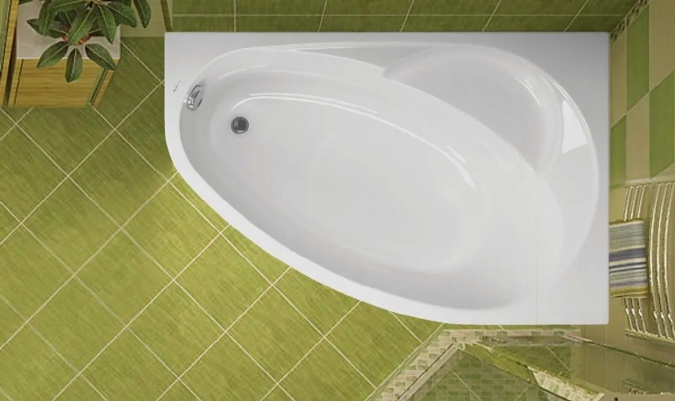 Акриловая ванна Vagnerplast Flora 150x100 R ультра-белая фото 2