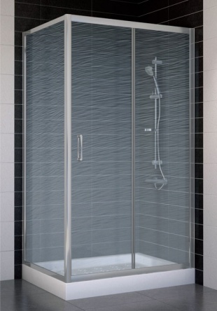 Душевой уголок Vegas Glass ZP+ZPV 100*70 07 02 стекло шиншилла, 100x70 фото 1