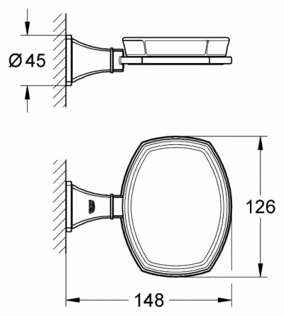 Мыльница Grohe Grandera 40628000 фото 3