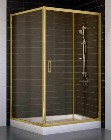 Душевой уголок Vegas Glass ZP+ZPV 110*100 09 05 стекло бронза, 110x100 фото 1