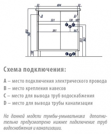 Тумба для комплекта в ванную фото 5