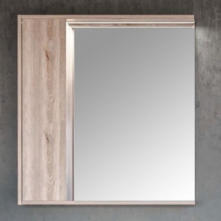 Зеркало-шкаф Акватон Стоун 80 сосна арлингтон, с подсветкой фото 1