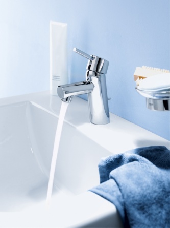 Смеситель для раковины Grohe Concetto с донным клапаном и ограничением расхода воды фото 3