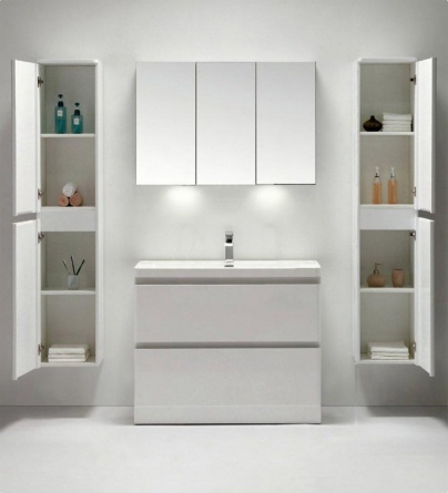 Тумба для комплекта BelBagno Energia-N 80 bianco lucido напольная фото 2