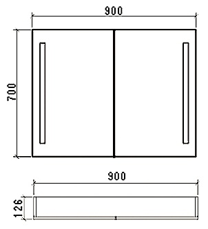 Зеркало-шкаф BelBagno SPC-2A-DL-BL-900 фото 4