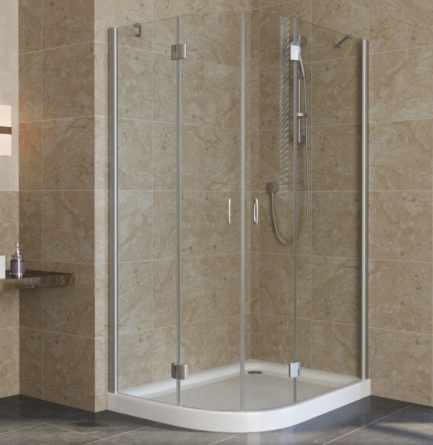 Душевой уголок Vegas Glass AFS-F Lux 120*80 07 01 R профиль матовый хром, стекло прозрачное фото 1