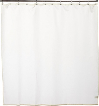 Штора для ванной Carnation Home Fashions Nylon Liner Ivory защитная фото 1
