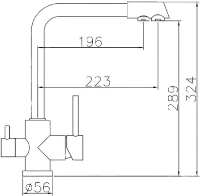 Смеситель Oulin OL-8073 для кухонной мойки фото 2