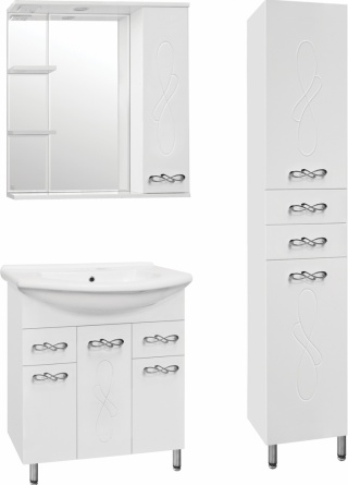 Зеркало-шкаф Style Line Венеция 75/С белый фото 2