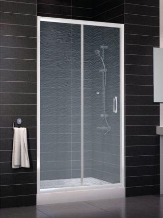 Душевая дверь в нишу Vegas Glass ZP 0105 01 02 стекло шиншилла, 105 фото 1