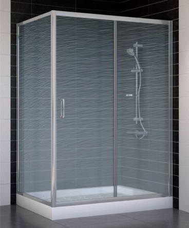 Душевой уголок Vegas Glass ZP+ZPV 130*80 07 02 стекло шиншилла, 130x80 фото 1