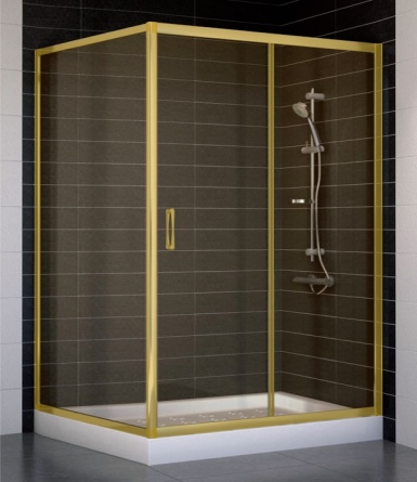 Душевой уголок Vegas Glass ZP+ZPV 130*100 09 05 стекло бронза, 130x100 фото 1