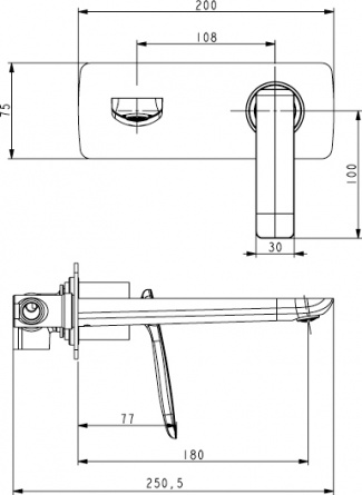 Смеситель Timo Helmi 4071/00-16SM С ВНУТРЕННЕЙ ЧАСТЬЮ, для раковины фото 2