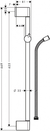Душевая штанга Hansgrohe Crometta 85 Unica 27615000 фото 3
