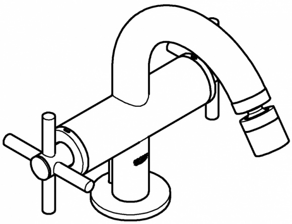 Смеситель Grohe Atrio New 24027AL3 для биде фото 2