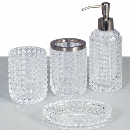 Стакан Creative Bath Deco Clear для зубных щеток фото 2