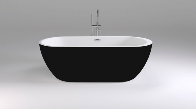 Акриловая ванна Black&White Swan SB105 black фото 2