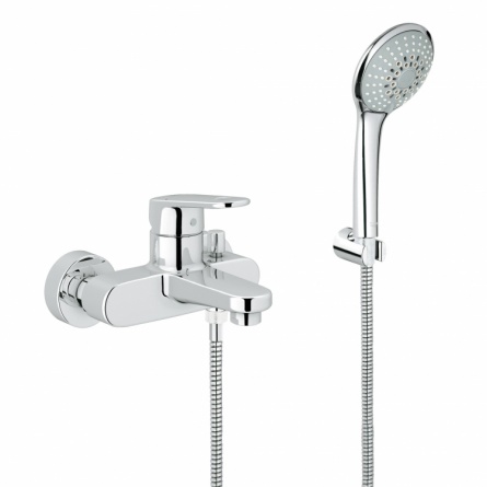 Смеситель для ванны Grohe Europlus с душевым гарнитуром фото 1