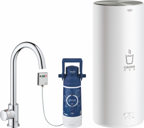 Кран Grohe Red II Mono 30080001 для кухонной мойки, с водонагревателем фото 1