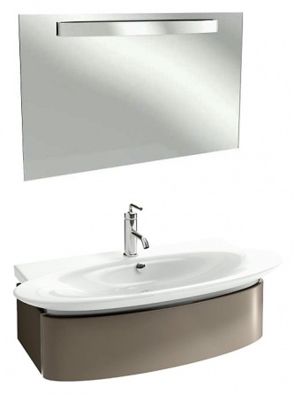 Мебель для ванной Jacob Delafon Presquile 100 серый титан фото 1