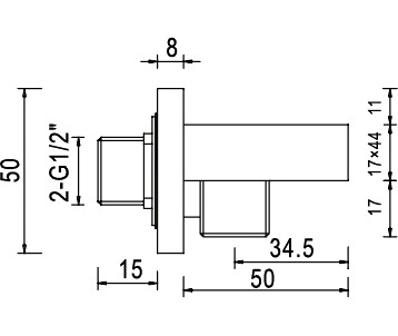 Шланговое подключение RGW Shower Panels SP-182 держатель для душа фото 2