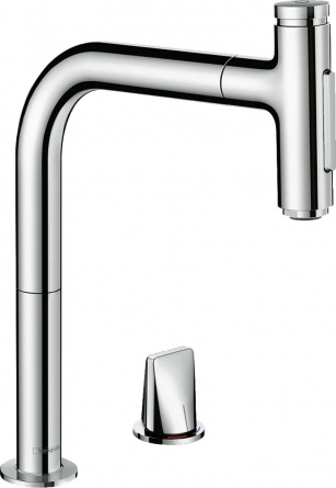 Смеситель Hansgrohe Metris Select 73818000 для кухонной мойки фото 1