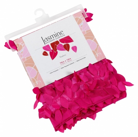 Штора для ванной Carnation Home Fashions Jasmine Raspberry фото 2