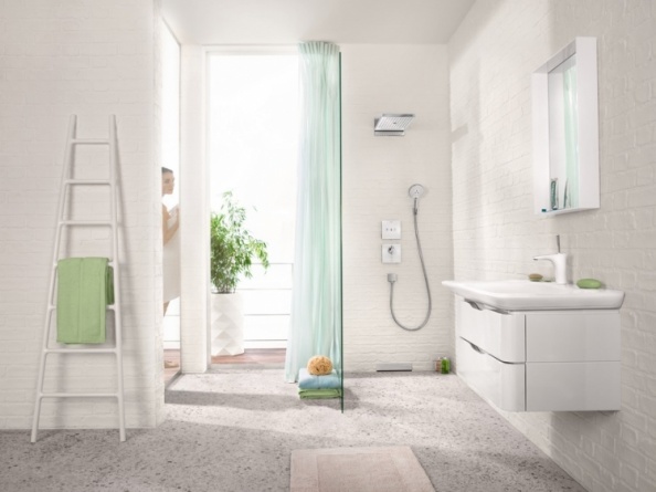 Переключатель потоков Hansgrohe ShowerSelect  белый, на 3 позиции фото 2