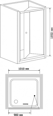 Душевая дверь в нишу RGW Classic CL-21 (960-1010)х1850 стекло шиншилла фото 3