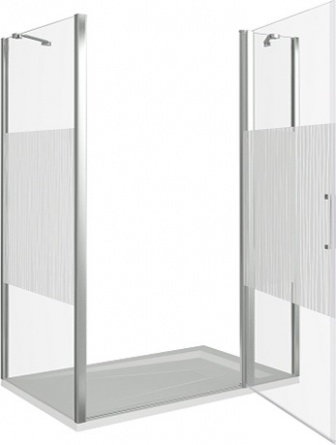 Душевой уголок Good Door Pandora WTW+SP-T-CH 130x90 фото 3