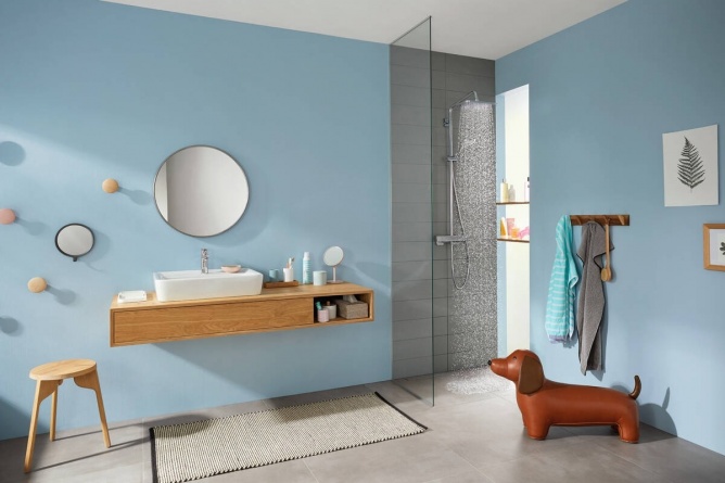 Душевая стойка Hansgrohe Croma 27630000 для душа, с термостатом фото 3