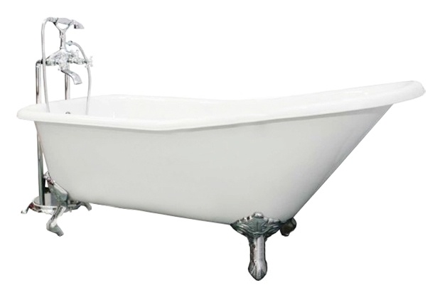 Чугунная ванна Elegansa Schale хромированные ножки фото 1