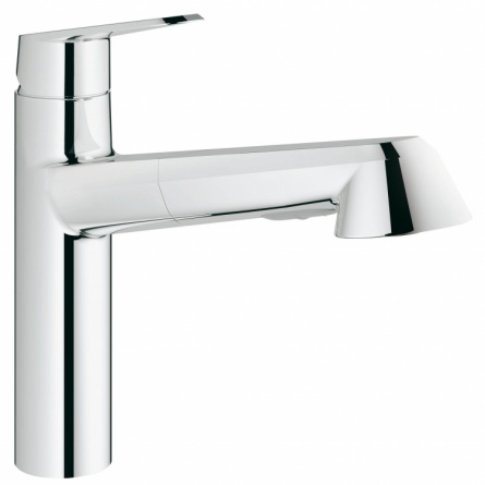 Смеситель для кухонной мойки Grohe Eurodisc Cosmopolitan с выдвижной лейкой фото 1