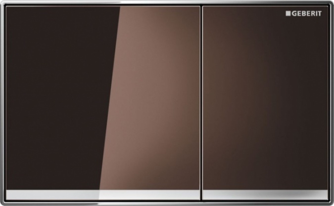 Кнопка смыва Geberit Sigma 60 115.640.SQ.1 коричневое стекло фото 1