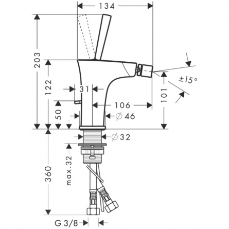 Hansgrohe PuraVida для биде фото 2