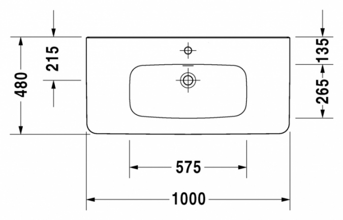 Раковина Duravit DuraStyle 232010 фото 2
