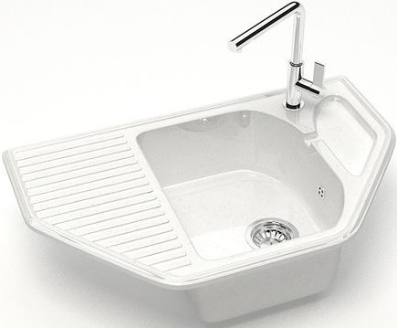 Мойка кухонная Marrbaxx Рики Z022Q001 белый лед фото 2