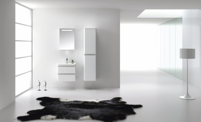 Тумба для комплекта BelBagno Energia-N 60 bianco lucido подвесная фото 2