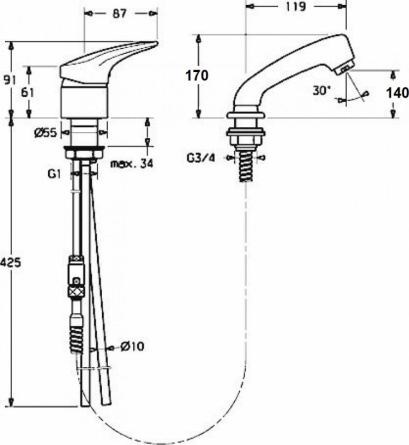 Смеситель Zorg Sanitary ZR155572 для кухонной мойки фото 2