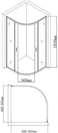 Душевой уголок Aquanet SE-900Q 90х90х185 фото 10