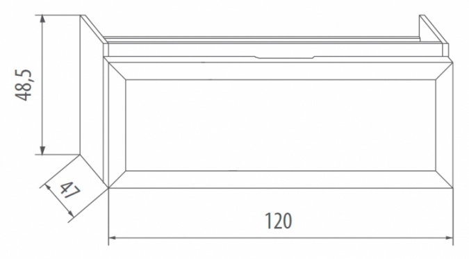 Мебель для ванной Eban Paola 120 пергамон фото 4