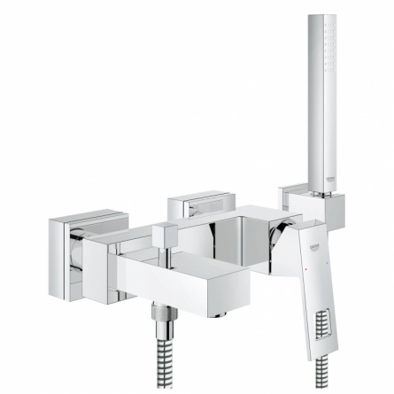 Смеситель для ванны Grohe Eurocube с душевым гарнитуром фото 1