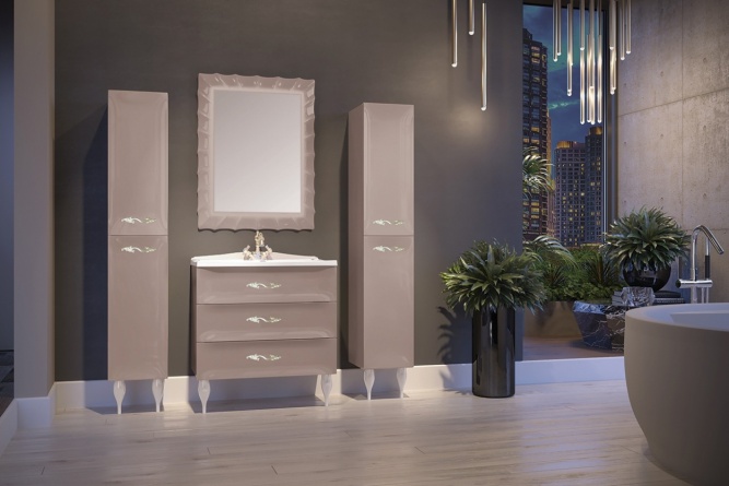 Зеркало Marka One Lumier 65 cappuccino фото 2
