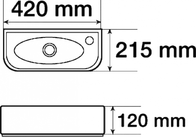 Рукомойник Melana 805-78204L фото 3