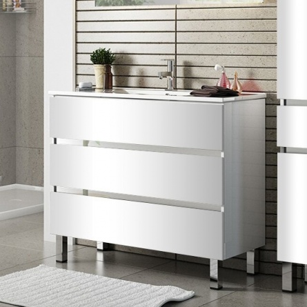 Мебель для ванной Sanvit Кубэ-3 70 белый глянец фото 2