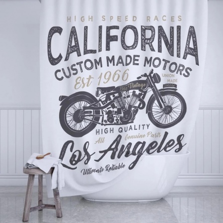 Штора для ванной Fixsen California FX-2500 без колец фото 1