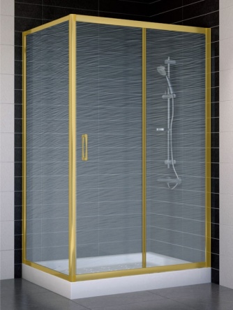 Душевой уголок Vegas Glass ZP+ZPV 110*80 09 02 стекло шиншилла, 110x80 фото 1