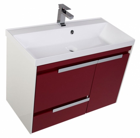 Тумба для комплекта Aquanet Тиволи 90 бордо фото 8