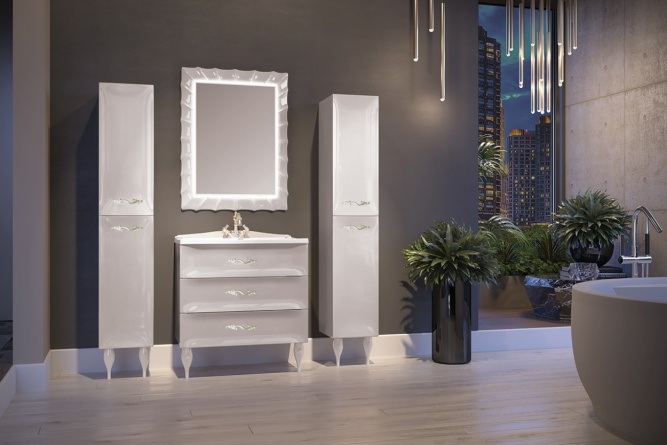 Зеркало Marka One Lumier 65 white фото 3